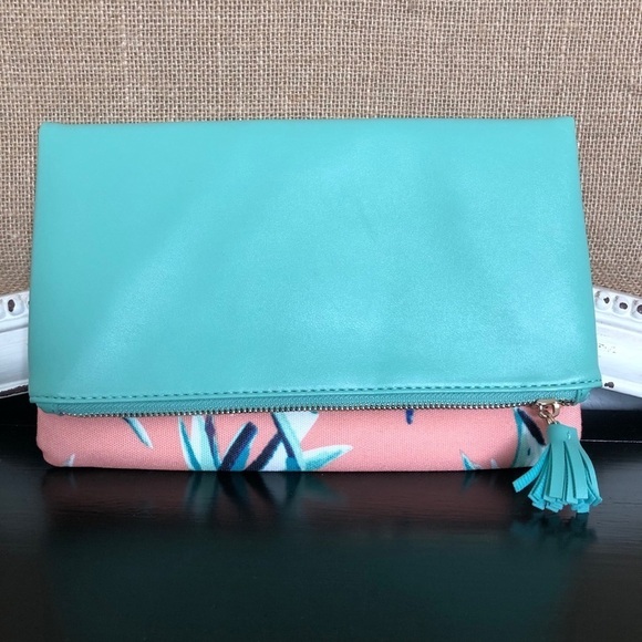 Rachel Pally Handbag - Teal and Floral - Picture 1 of 4